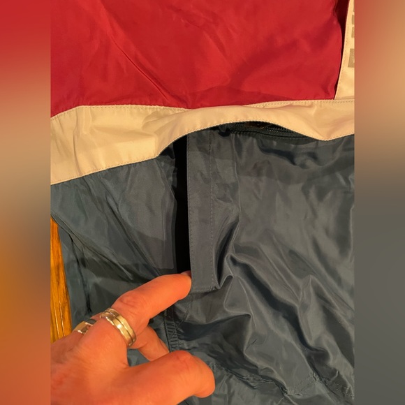 NWT The Quiet Life Men’s Hoodie, size medium, teal/burgundy color block, 1/2 zip - Picture 5 of 8